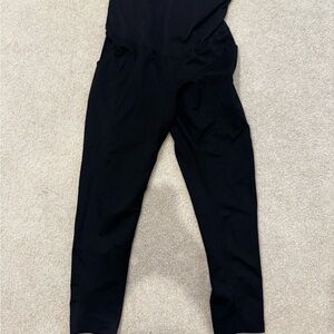 Black maternity leggings